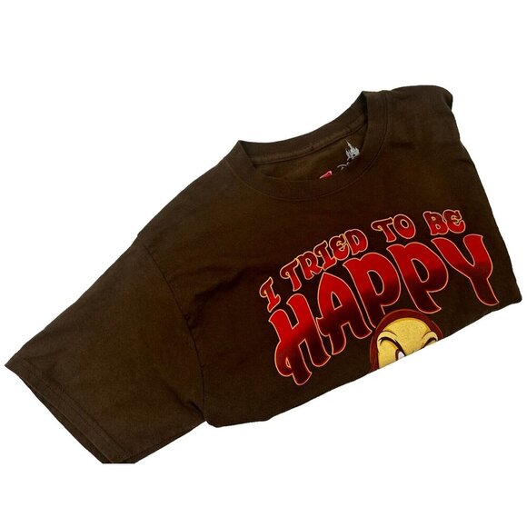 Grumpy Snow White T-Shirt M Disney Parks I Tried To Be Happy Bored Hanes Unisex - Picture 5 of 8